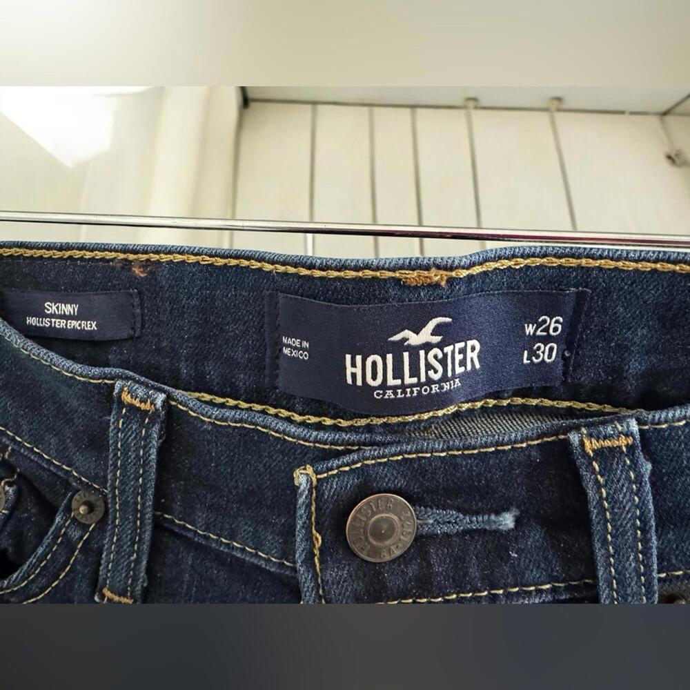 1104 Hollister Skinny Jeans 26x31 (29x29.5) Epic Flex Stretch NWOT - Picture 5 of 9